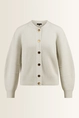 Grofgebreid vest met barrel mouwen
