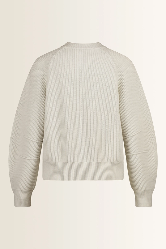 Grofgebreid vest met barrel mouwen