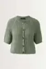 Grofgebreid vest met korte mouwen OUI