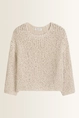 Grofgebreide cropped trui open structuur Marc O'Polo
