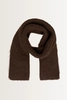 Grofgebreide shawl van wolmix