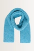 Grofgebreide shawl van wolmix