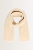 Grofgebreide shawl van wolmix