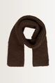 Grofgebreide shawl van wolmix
