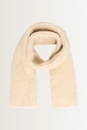 Grofgebreide shawl van wolmix