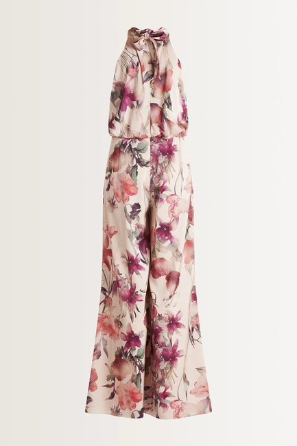 Halterjumpsuit met bloemenprint Vera Mont