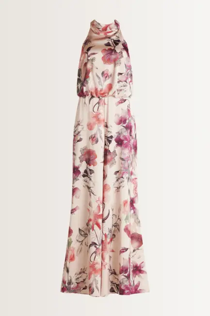 Halterjumpsuit met bloemenprint Vera Mont