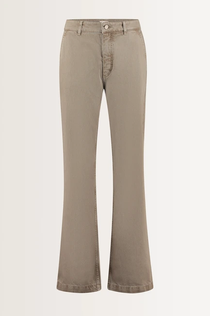 High rise wide leg broek