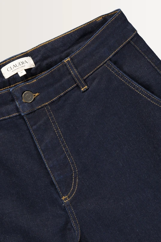 High rise wide leg jeans