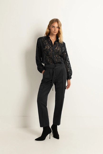 High waist cargo pantalon