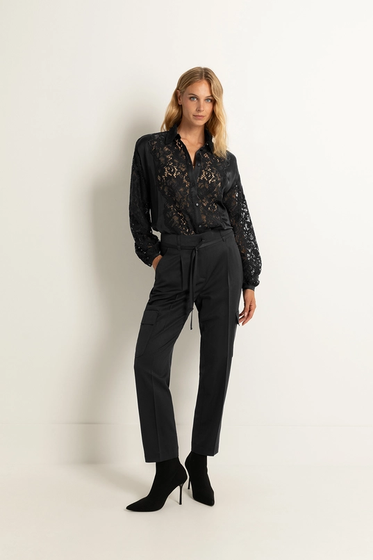 High waist cargo pantalon