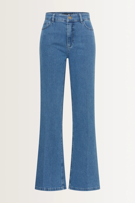 High waist wide leg jeans