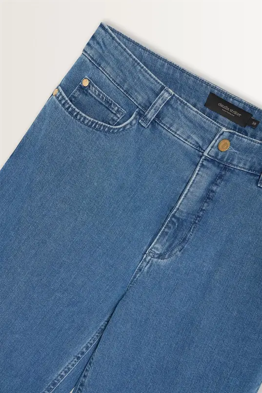 High waist wide leg jeans
