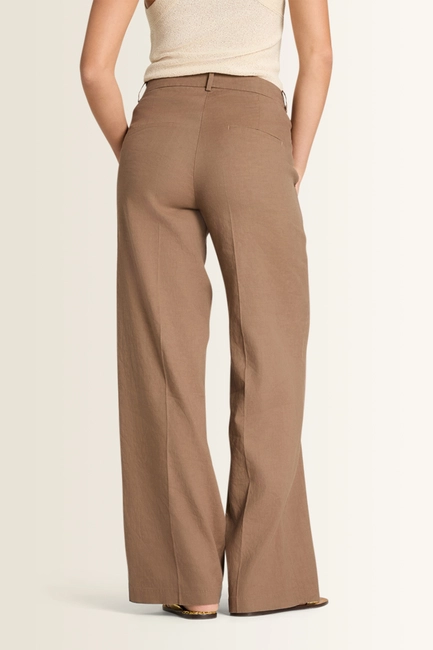 Hoge taille linnen pantalon Mira Cambio