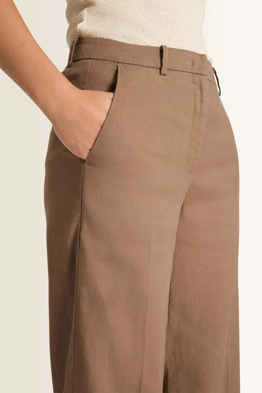 Hoge taille linnen pantalon Mira Cambio