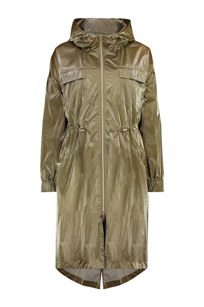 Hoogglanzende parka
