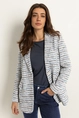 Jacquard boyfriend blazer