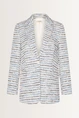 Jacquard boyfriend blazer