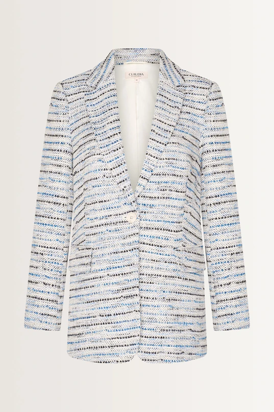 Jacquard boyfriend blazer