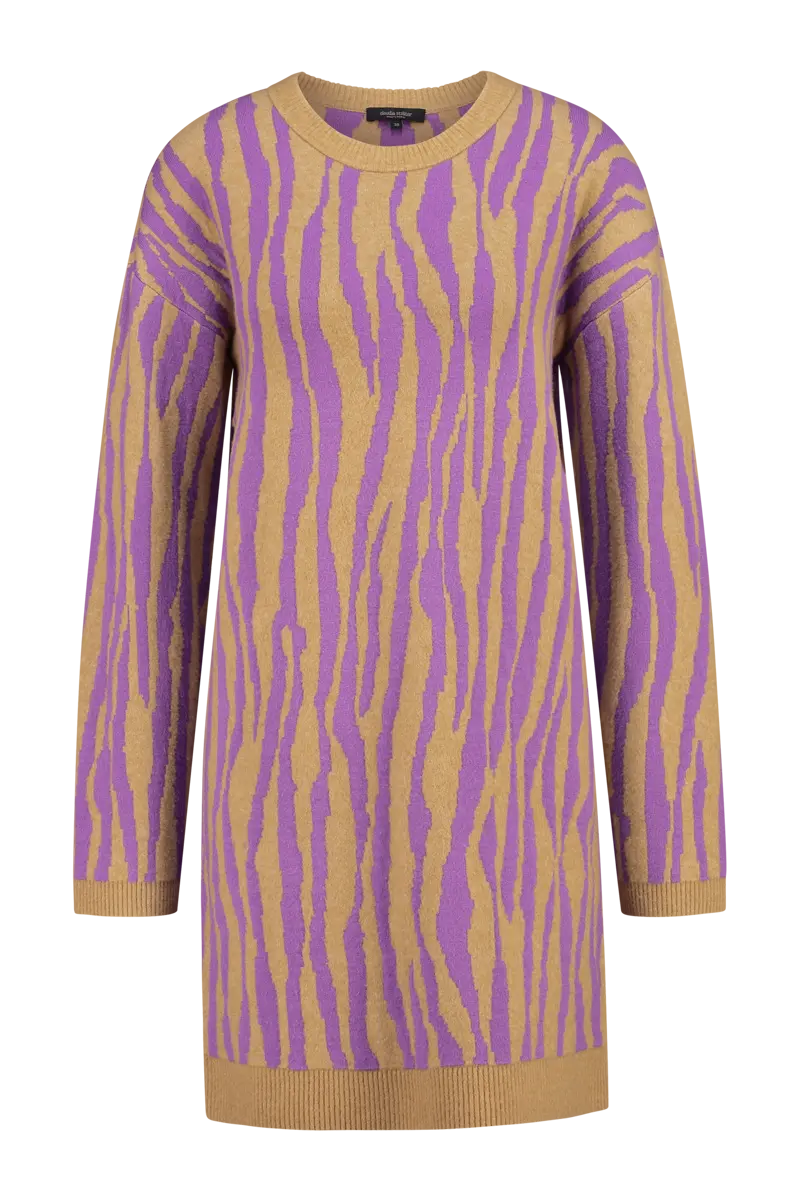 Jacquard gebreide jurk