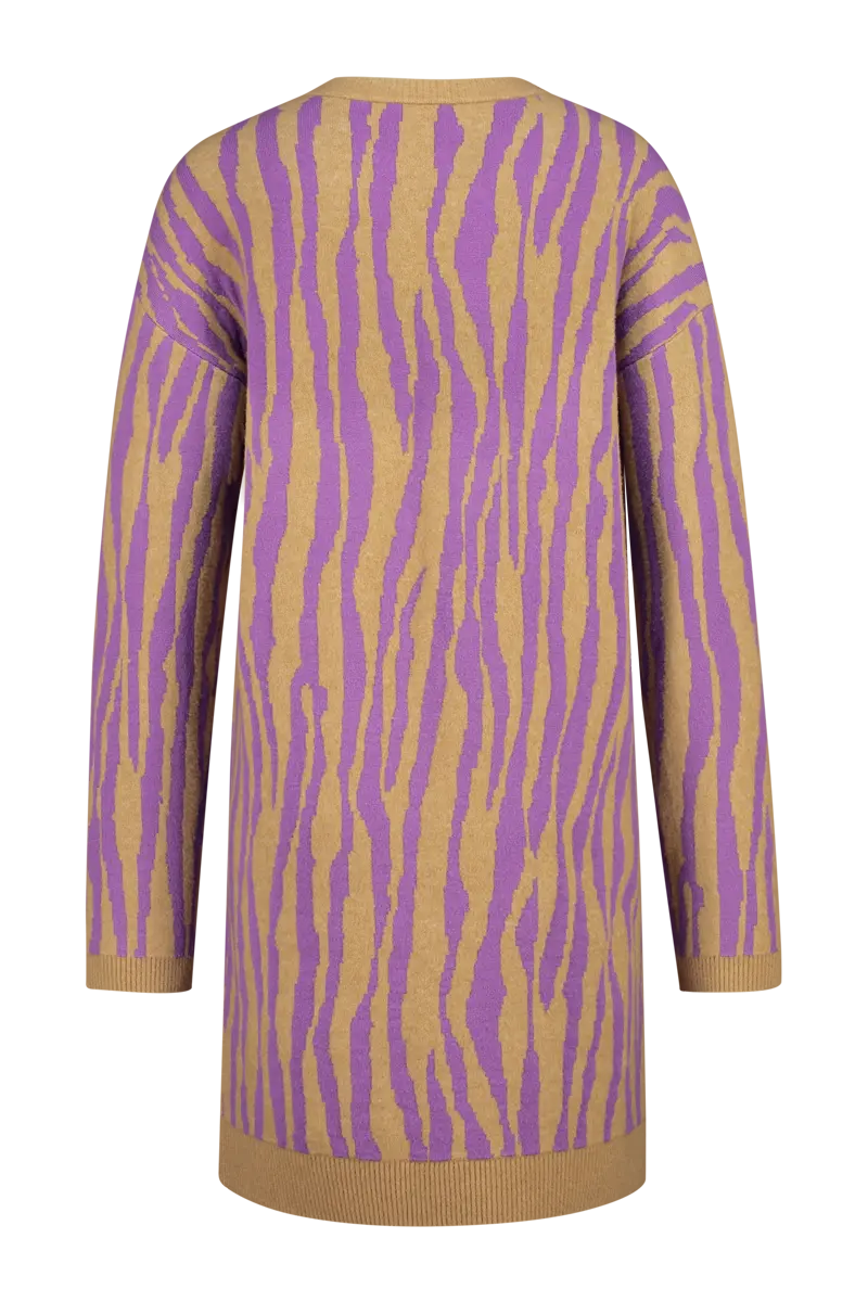 Jacquard gebreide jurk