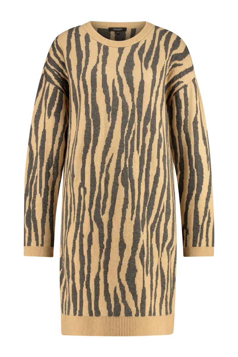 Jacquard gebreide jurk