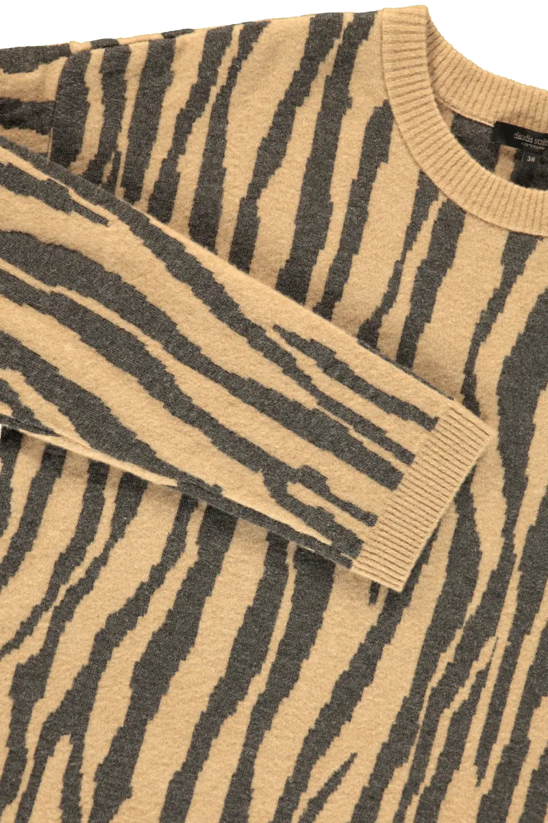 Jacquard gebreide jurk
