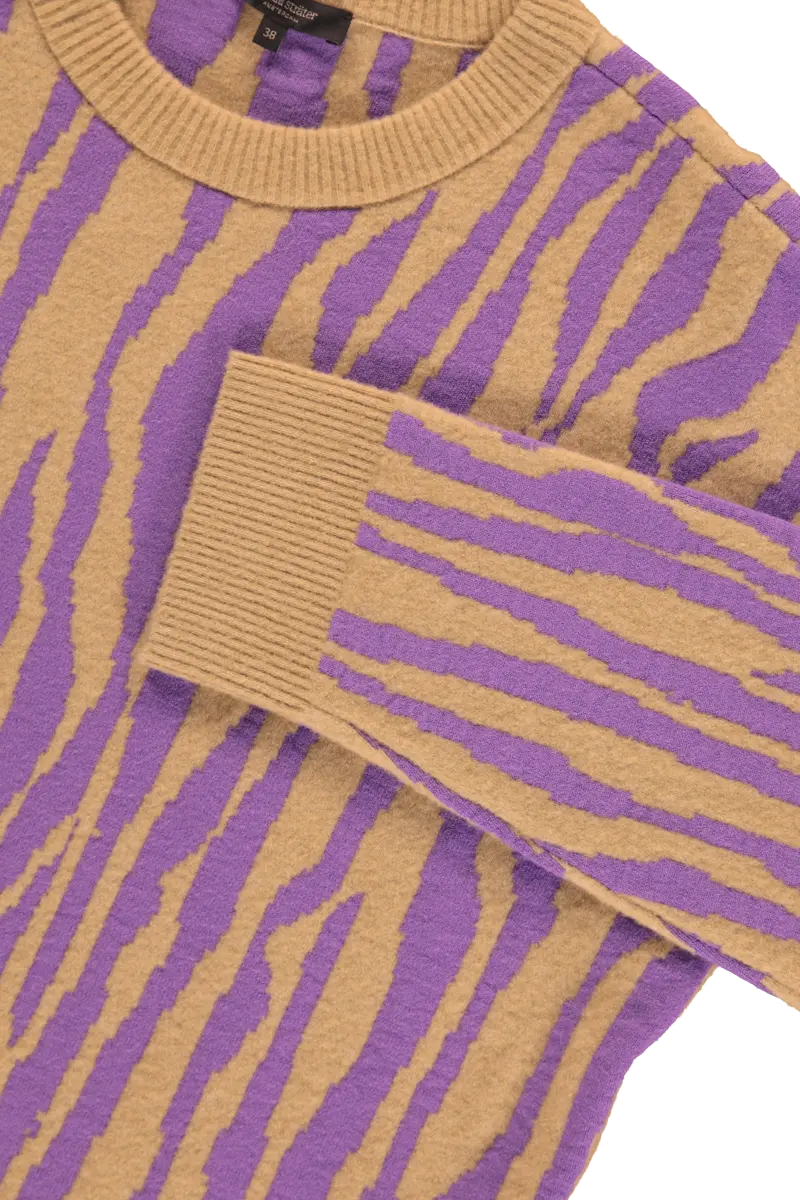 Jacquard gebreide jurk