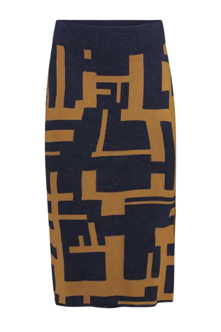 Jacquard gebreide rok