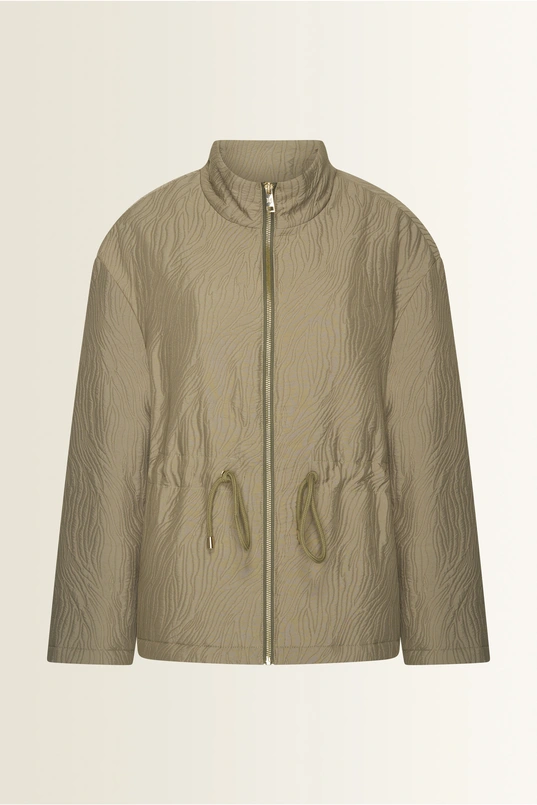 Jacquard jack met opstaande kraag Maura
