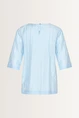 Jacquard top splitmouwen