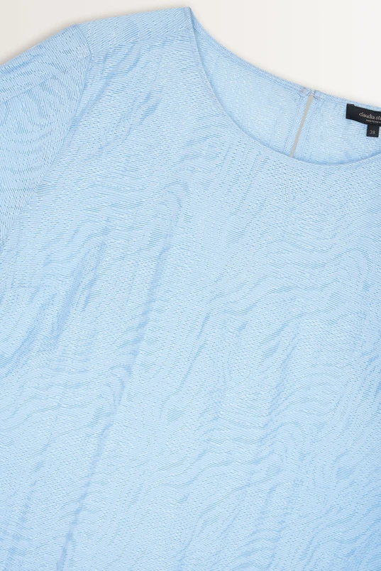 Jacquard top splitmouwen