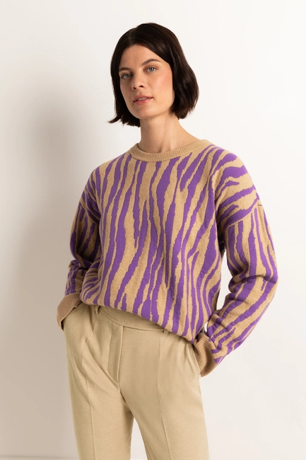Jacquard trui