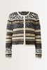 Jacquardgebreid vest met dessins OUI