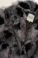 Jas van langharige faux fur met grafisch dessin MAURA