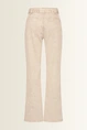 Jeans met ceintuur en verlegde zijnaad