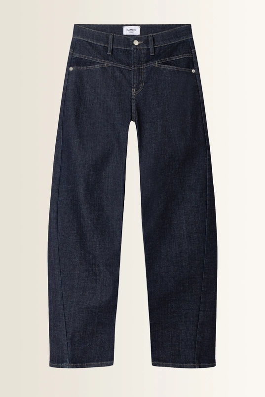 Jeans met gebogen zakdetails Ornella Cambio