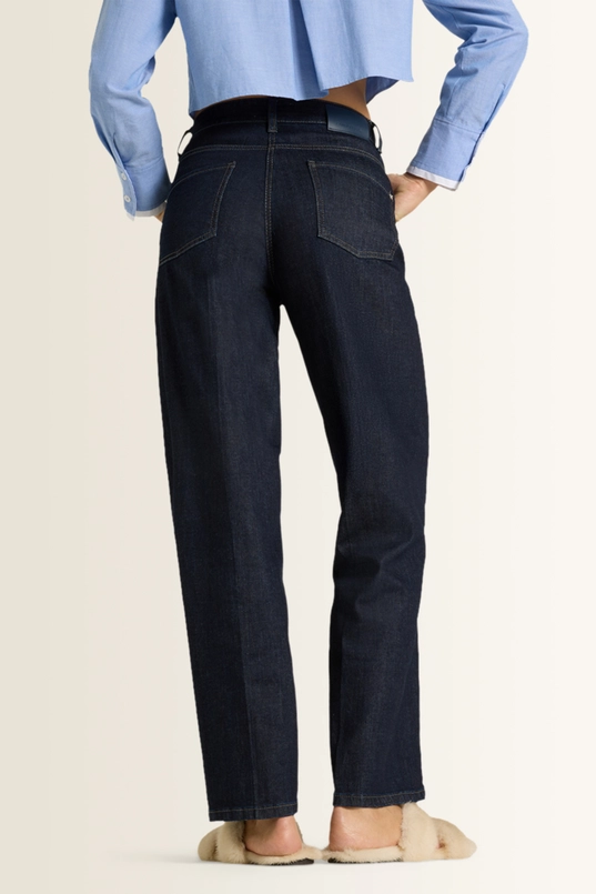 Jeans met gebogen zakdetails Ornella Cambio