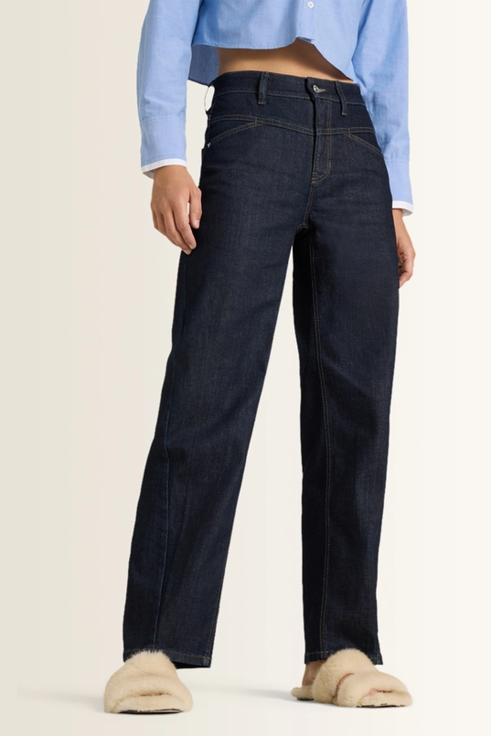 Jeans met gebogen zakdetails Ornella Cambio