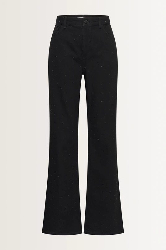 Jeans met strassdetail