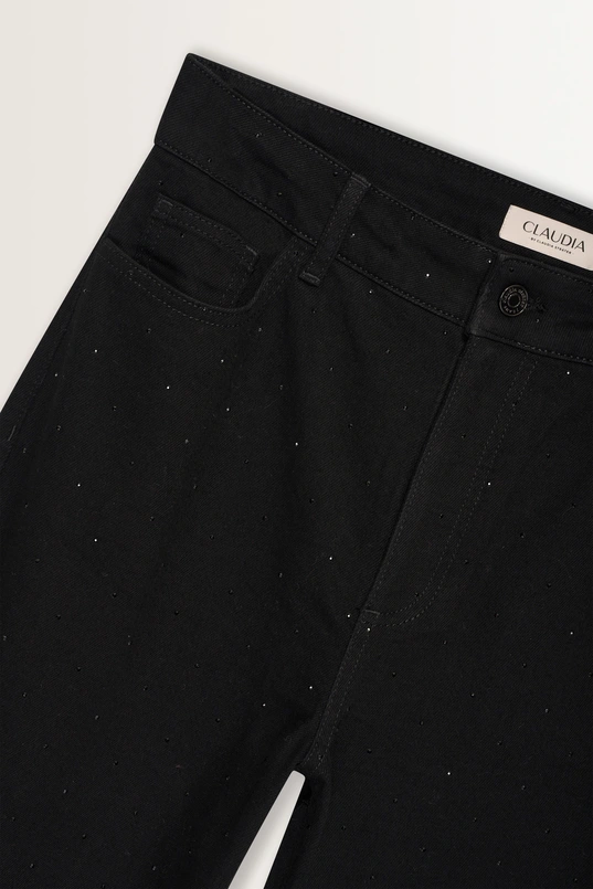 Jeans met strassdetail