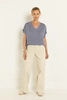 Jeans pant, denim, vertical diagonal seams along s