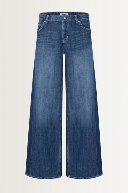 Jeans van katoen-linnen Palazzo Cambio