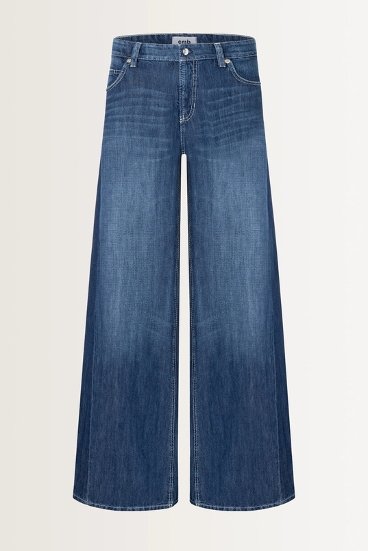 Jeans van katoen-linnen Palazzo Cambio