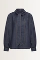 Jeansblouse met strikdetail