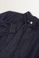 Jeansblouse met strikdetail