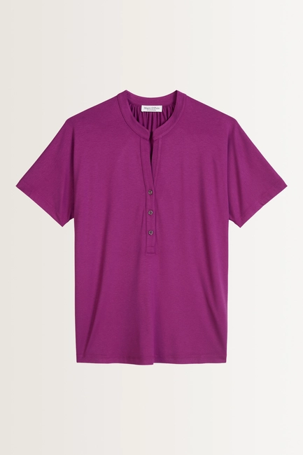 Jersey blouse met knoopsluiting Marc O'Polo