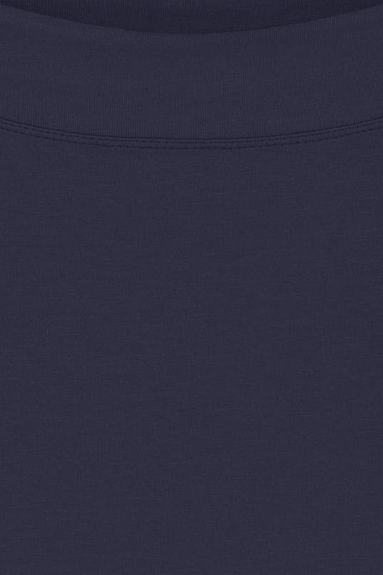 Jersey boothals top korte mouw