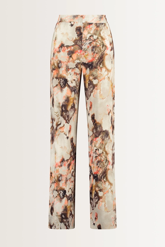 Jersey broek marmerprint