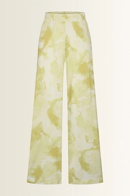 Jersey broek met printdessin